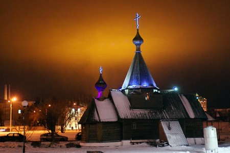 Апакаліптычная атмасферная з’ява над Віцебскам. Фота Сержука Серабро