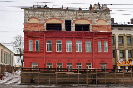 У Віцебску перабудоўваюць помнік архітэктуры XIX стагоддзя. Фота Сержука Серабро