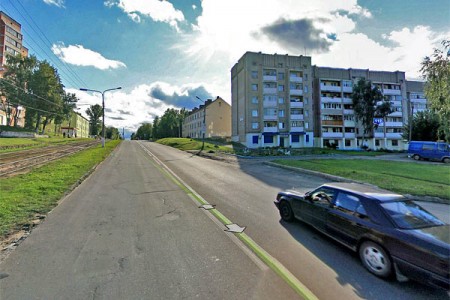 Вид на улицу Гагарниа в Витебске. Яндекс.Панорамы 2012 год