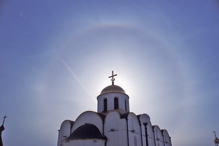 Гало над Віцебскам. Фота Сержука Серабро