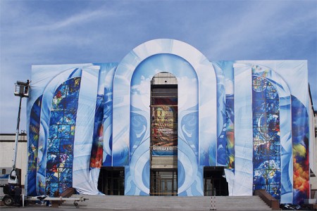 Оформление концертного зала «Витебск»  для фестиваля «Факел». Фото Сергея Серебро