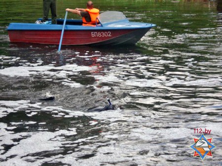 В Лепеле утонул девятиклассник, прыгнувший с дамбы ГЭС. Фото МЧс