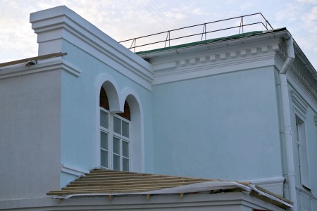 У Віцебску аднаўляюць разбураную прыбудову да будынка канца XIX стагоддзя. Фота Сержука Серабро