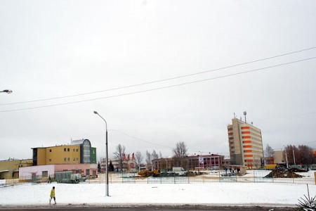 В Витебске началось строительство ресторана McDonalds. Фото Сергея Серебро