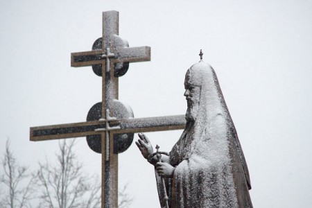 Зима вступает в свои права — на Витебск обрушился снегопад. Фото Сергея Серебро