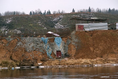 Двина в месте строительства Витебской ГЭС. Фото Сергея Серебро