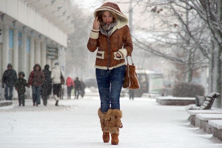 Метель в Витебске. Фото Сергея Серебро