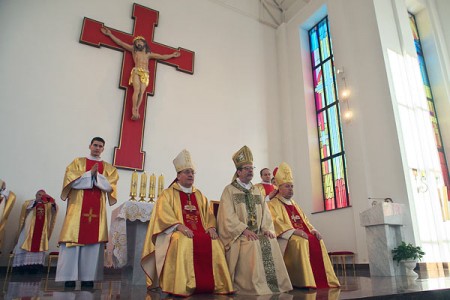 У Віцебску адбылося біскупскае пасвячэнне ардынарыя Віцебскай дыяцэзіі Алега Буткевіча. Фота Сержука Серабро