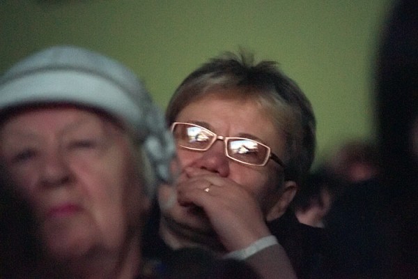 Директор Музея Марка Шагала Людмила Хмельницкая на показе фильма «Шагал — Малевич» в Витебске. Фото Сергея Серебро