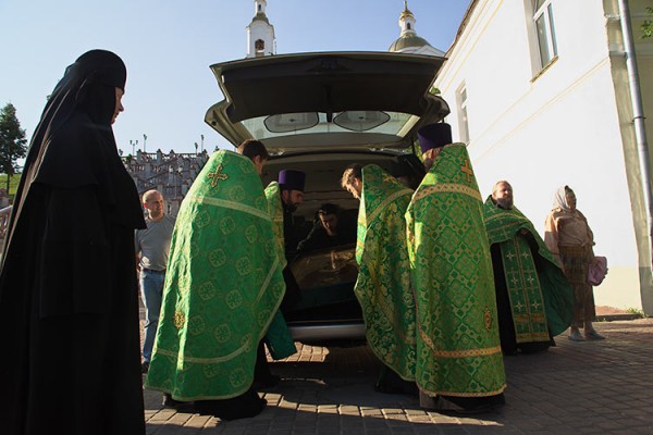 Икона с мощами Сергия Радонежского прибыла в Витебск. Фото Сергея Серебро