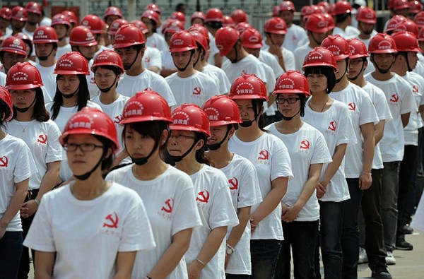 Демонстрация 1 мая в Китае. Фото Observador Global
