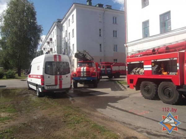 Очередной пожар в общежитии — в Орше эвакуировано 16 человек. Фото МЧС