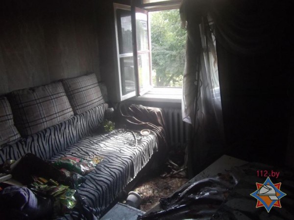 Очередной пожар в общежитии — в Орше эвакуировано 16 человек. Фото МЧС