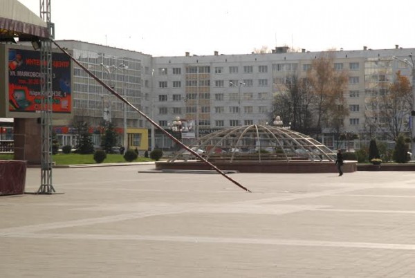 Віцебскія фантаны “засынаюць” да вясны. Фота Барбары Церашковай