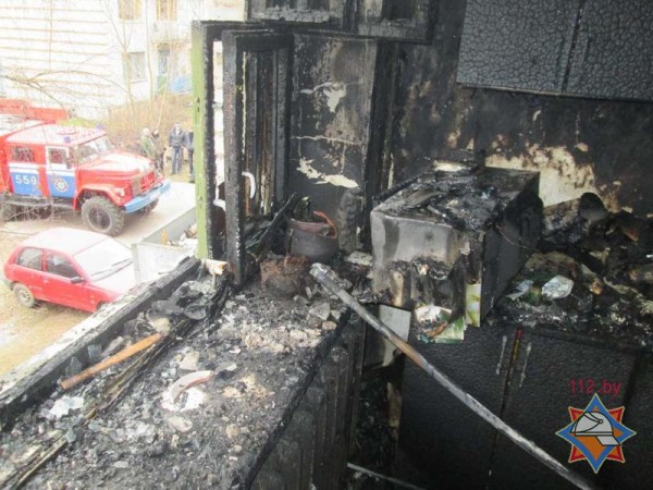 В Рубе горело общежитие автопарка, эвакуировано 16 человек. Фото МЧС