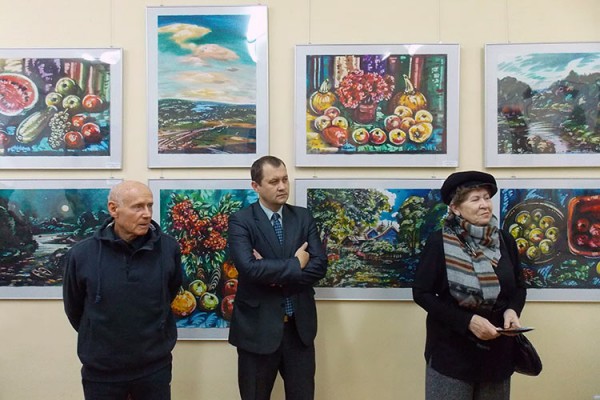 Открытие выставки акварельных работ Феликса Гумена ознаменовалась прекрасными картинами и скандалом. Фото Георгия Корженевского