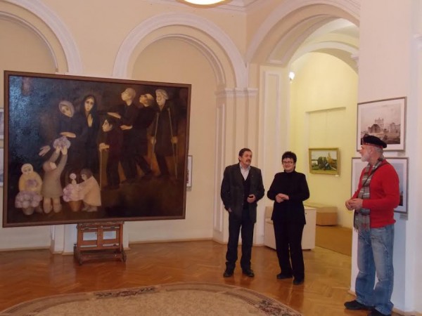 У Віцебску праходзіць выстава адной карціны Аляксандра Малея. Фота Георгія Каржанеўскага