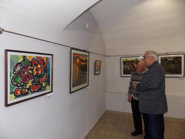 5 декабря в Витебском художественном музее состоялось открытие выставки акварели Николая Образова. Фото Георгия Корженевского