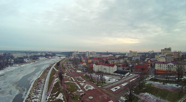 Виды Витебска с предполагаемого места установки городского колеса обозрения. Фото Павла Клименка