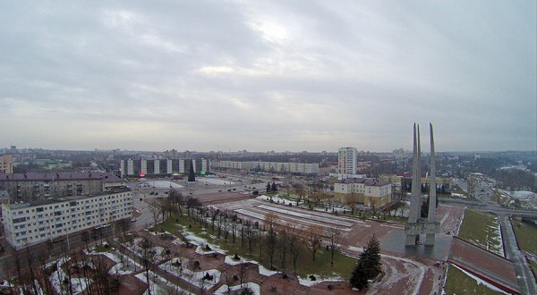 Виды Витебска с предполагаемого места установки городского колеса обозрения. Фото Павла Клименка