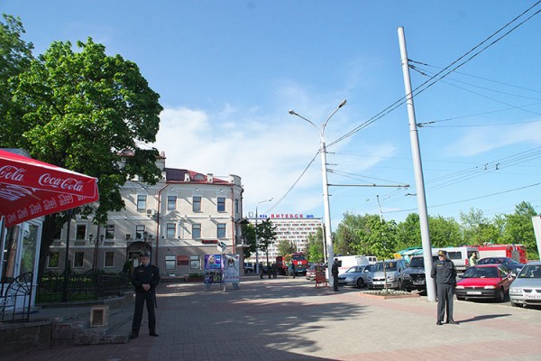 В Витебске городской центр культуры эвакуировали из-за угрозы взрыва. Фото Сергея Серебро