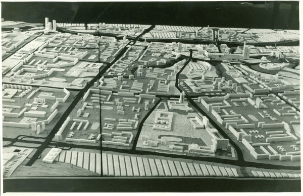 Фотография макета генерального плана застройки Витебска 1969-1970 годов