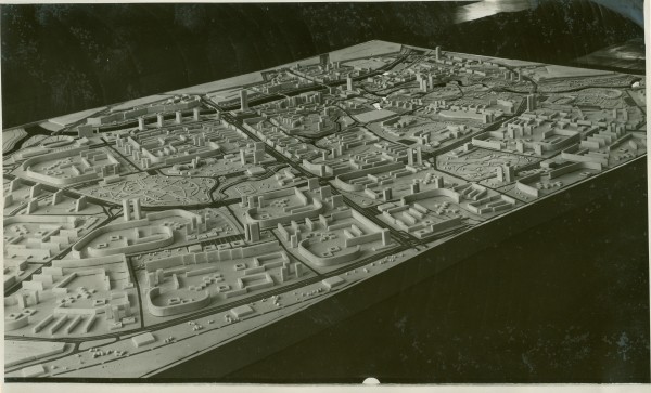 Фотография макета генерального плана застройки Витебска 1969-1970 годов