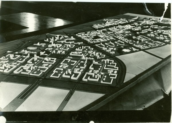 Фотография макета генерального плана застройки Витебска 1969-1970 годов