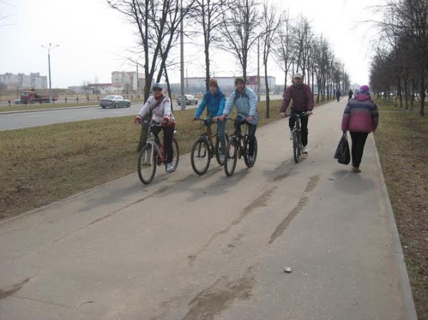 Велопробег за создание велодорожек в Витебске. Courtesy photo