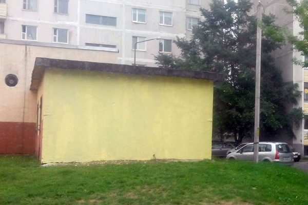 В Витебске закрасили граффити с Евгением Леоновым. Фото Натальи Жабинской / vk.com/vitebsk_news