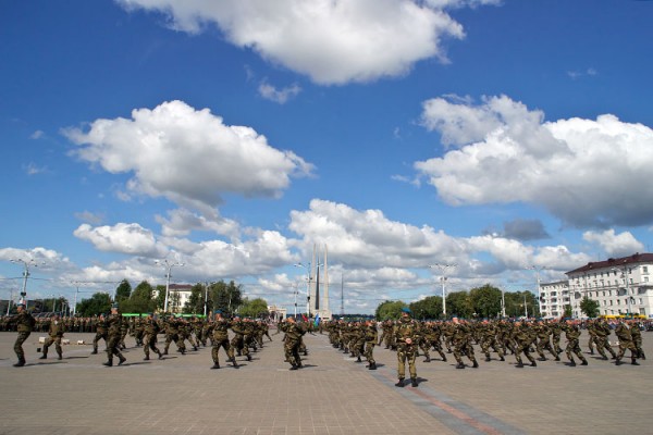 Празднование Дня десантника в Витебске. Фото Сергея Серебро