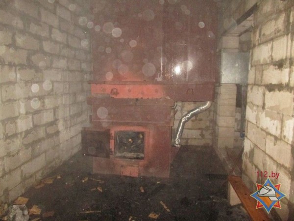 В Витьбе горела котельная деревообрабатывающего цеха. Фото МЧС