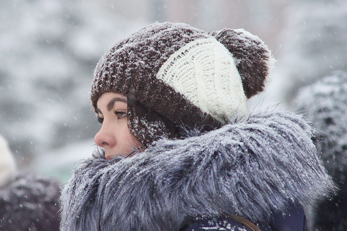 Настоящая зима — это красиво. Последствия циклона «Даниэлла» («Daniella») в Витебске. Фото Сергея Серебро