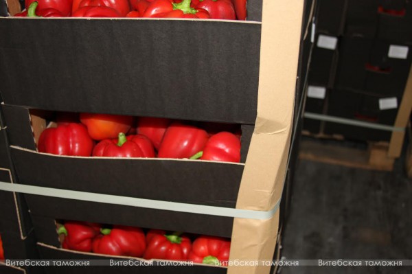 Свыше 50 тонн перца и винограда были задержаны на выезде из Беларуси в Россию. Фото ГТК