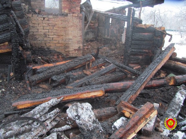 Место пожара в Куковячино. Фото осударственного комитета судебных экспертиз