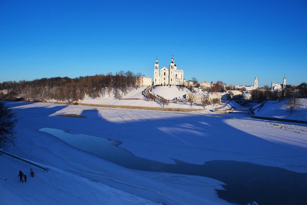 В Витебске на Двине начался ледостав. Фото Сергея Серебро