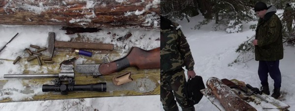 «Кулибин» из Минска браконьерствовал в Лепельском районе с самодельным нарезным оружием
