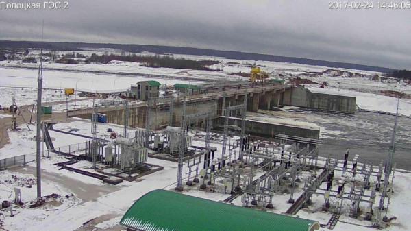 Электроэнергия с Полоцкой ГЭС начала поступать в сеть. Фото «Витебскэнерго»