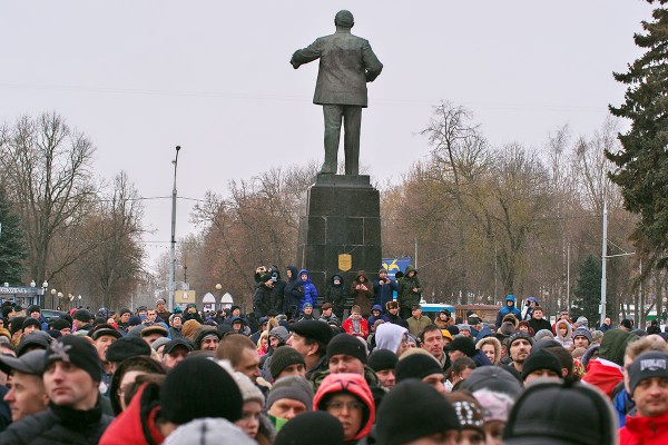 Акция протеста против декрета №3 о сборе на финансирование расходов государства в Витебске. Фото Сергея Серебро