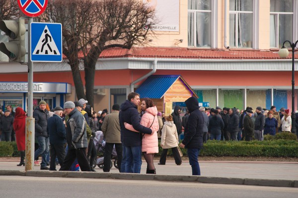 Протесты в Орше: площадь Ленина. Фото Сергея Серебро