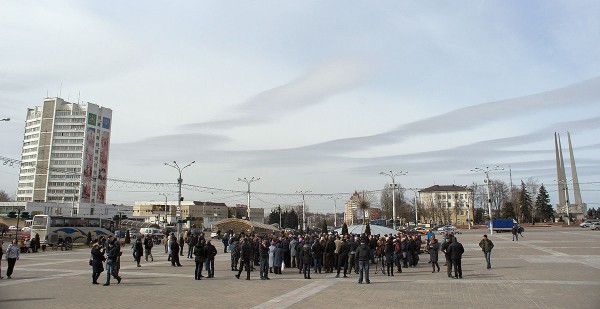 В Витебске прошла очередная акция протеста. Фото Сергея Серебро