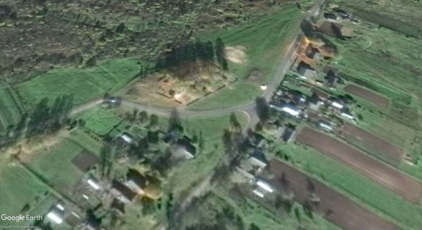 Вид на Борщевку из космоса в октябре 2016 года. Google Earth