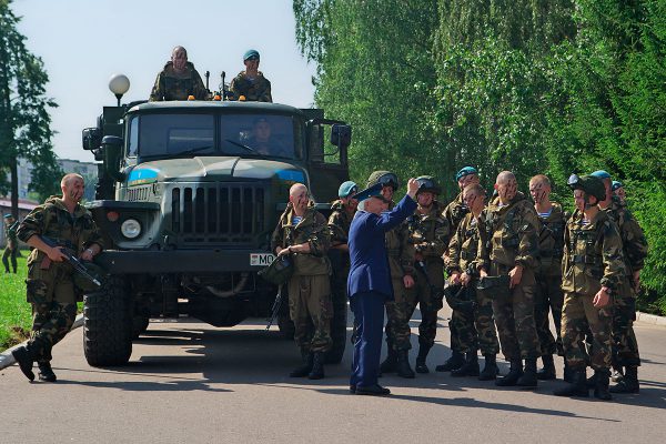 Празднование Дня десантника в Витебске вернули в расположение 103-й ОВДБР. Фото Сергея Серебро