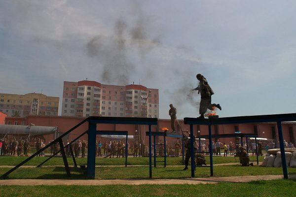 Празднование Дня десантника в Витебске вернули в расположение 103-й ОВДБР. Фото Сергея Серебро