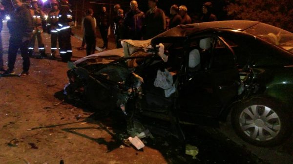 Джип врезался в легковушку на улице Гагарина в Витебске, есть пострадавшие. Фото Артура Денисенко