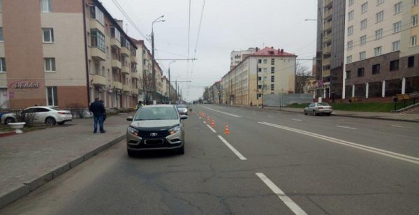 В Витебске на проспекте Фрунзе старушка попала под машину, ехавшую задним ходом. Фото СК