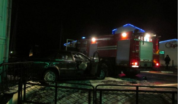 Разбитый «Volvo» пьяного водителя. Фото УГКСЭ по Витебской области