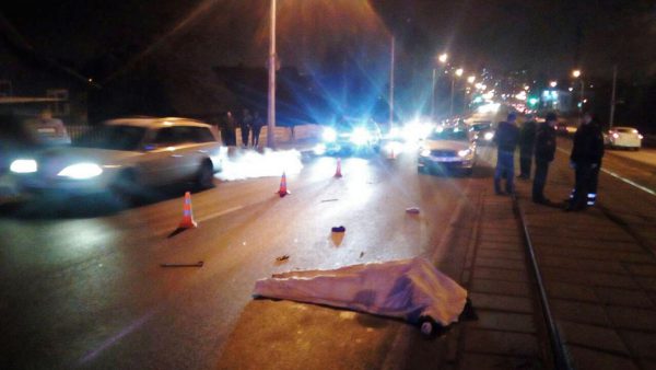 На Зеленогурской улице в Витебске «BMW» насмерть сбил пешехода. Фото ГАИ