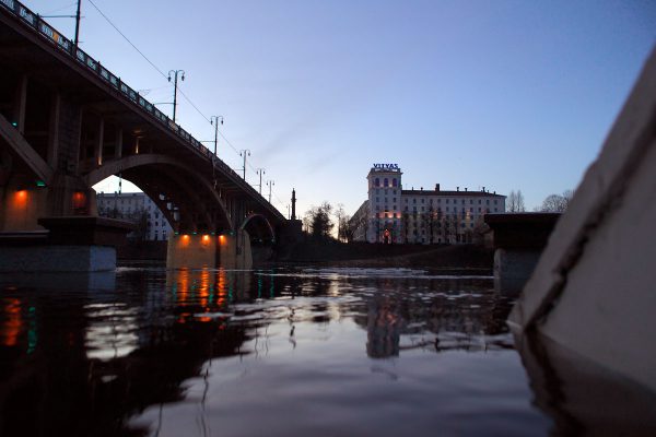 Аномальный январский паводок на Двине в Витебске. Фото Сергея Серебро