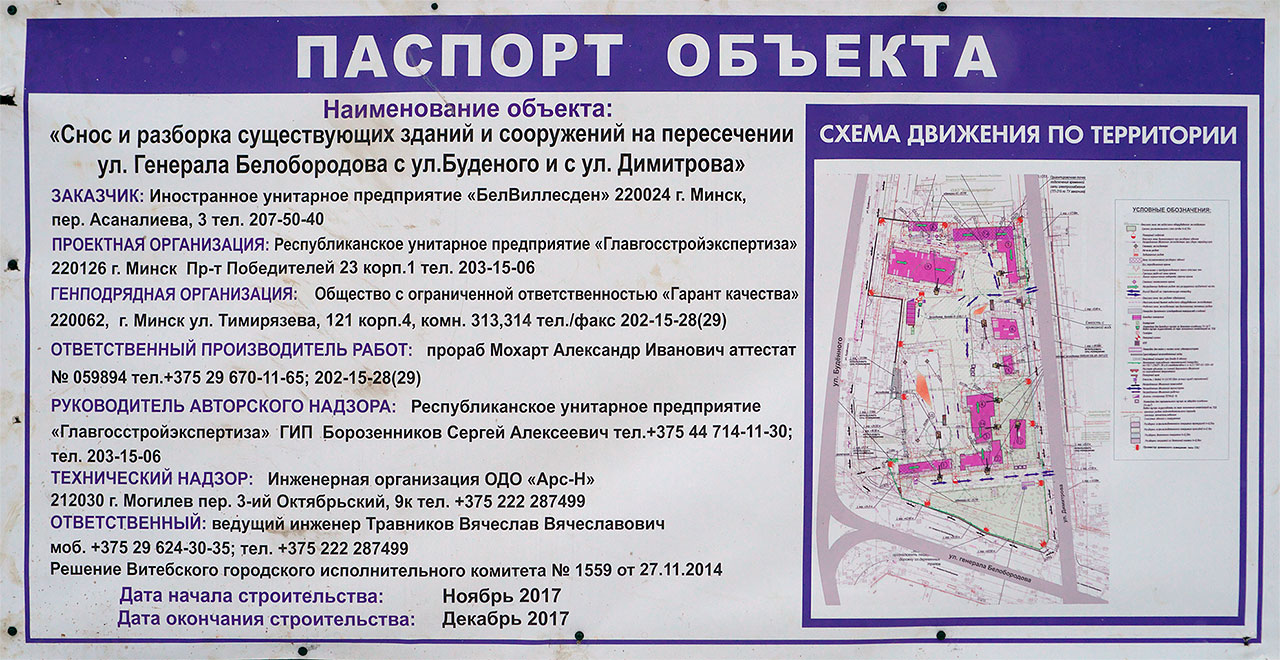 Образец паспорта объекта